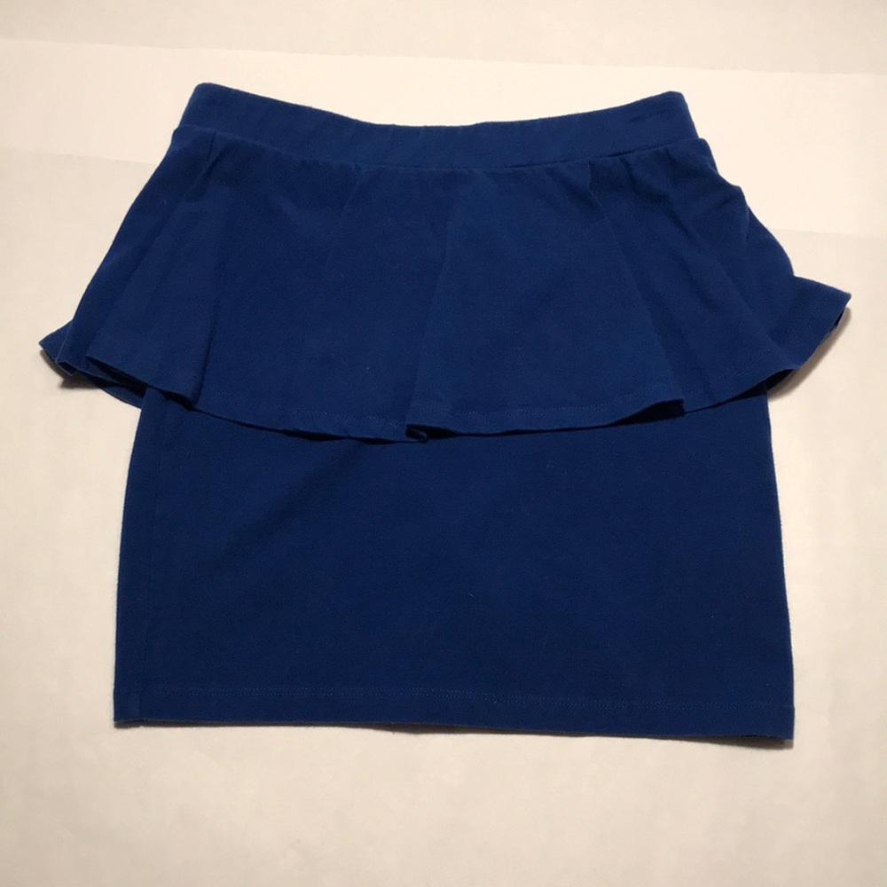 Forever21 Royal Blue Peplum Skirt
